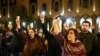 Thousands Protest In Tbilisi After Parliament Rejects Electoral Reform