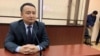 Serkizhan Bilash attends a hearing on the review on extension of his arrest in Nur-Sultan in June.