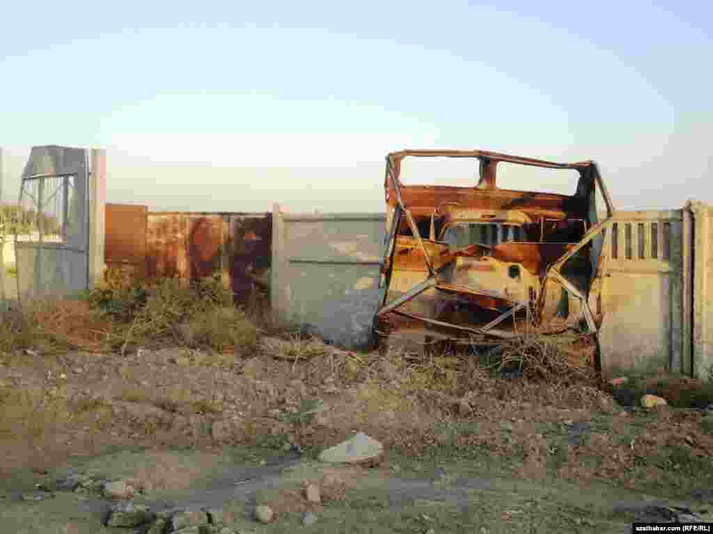 Ýolöteniň bazalarynyň biriniň daşyna aýlanan haýat