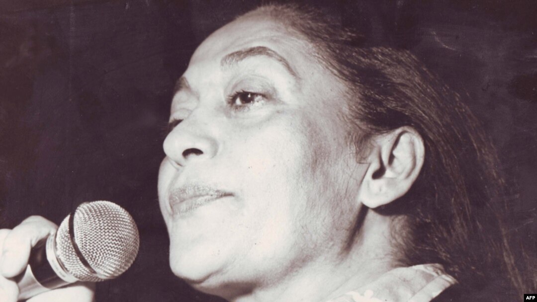 Marzieh performs in Tehran sometime in the 1970s.