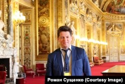 Роман Сущенко в Сенате Франции до ареста