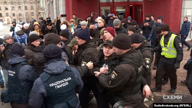 Затримання активістів на виступі Юлії Тимошенко у Києві 9 лютого 2019 року