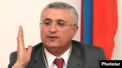 Armenia - Garegin Azarian, chairman of the Central Election Commission.