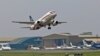 A Russian Sukhoi Superjet 100 takes off for a demonstration flight at Jakarta's Halim Perdanakusuma airport on May 9. It crashed shortly afterwards.