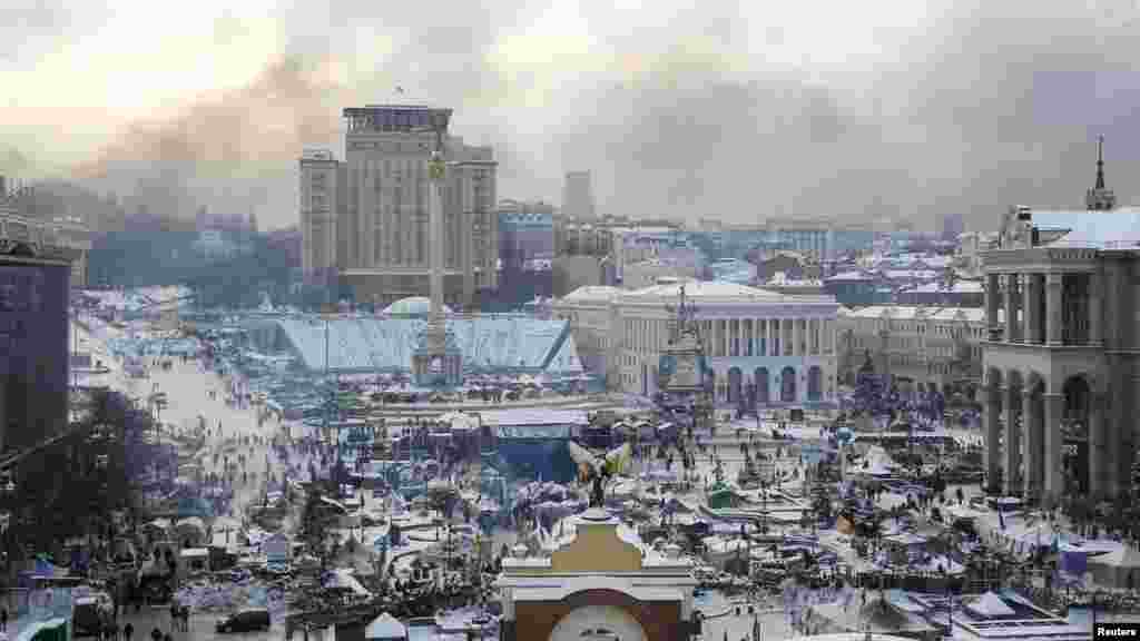 KIjev, 23. januar 2014. Foto: REUTERS / Gleb Garanich 