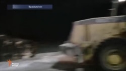 Дар Қазоқистон боз як автобуси ҳомили муҳоҷирон оташ гирифт