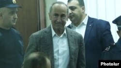 Former Armenian President Robert Kocharian in court, November 7, 2019