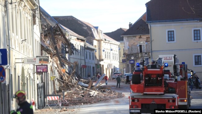 Zemljotres u Hrvatskoj, epicentar u Petrinji