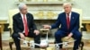 Биньямин Нетаньязу и Дональд Трамп на встрече в Белом доме, Вашингтон, 7 апреля 2025 года