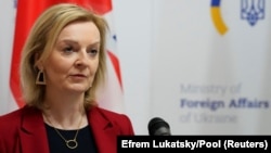 British Foreign Secretary Liz Truss. Kyiv, February 17, 2022