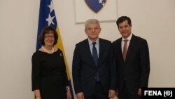 Maureen Cormack, Šefik Džaferović i američki ambasador u BiH Eric Nelson, Sarajevo