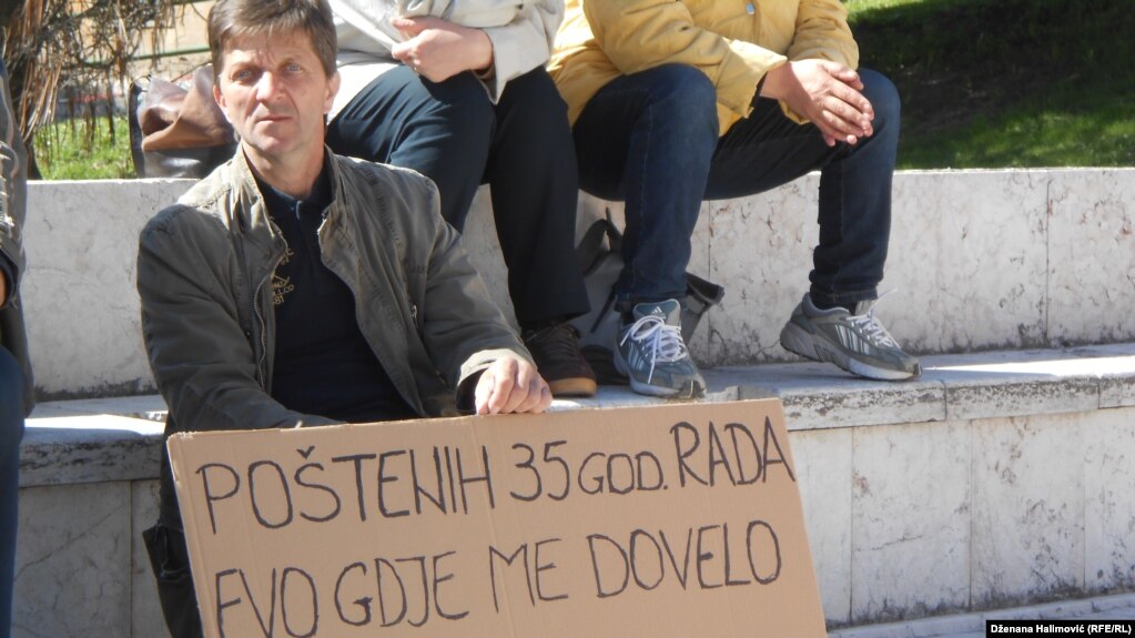 Protest radnika u Sarajevu, fotoarhiv