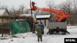 Наслідки мінометного обстрілу в Курдюмівка, 8 лютого 2017 року 