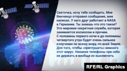Візуалізація аудіоповідомлення у меседжері ватсап про «випромінювання» з космосу
