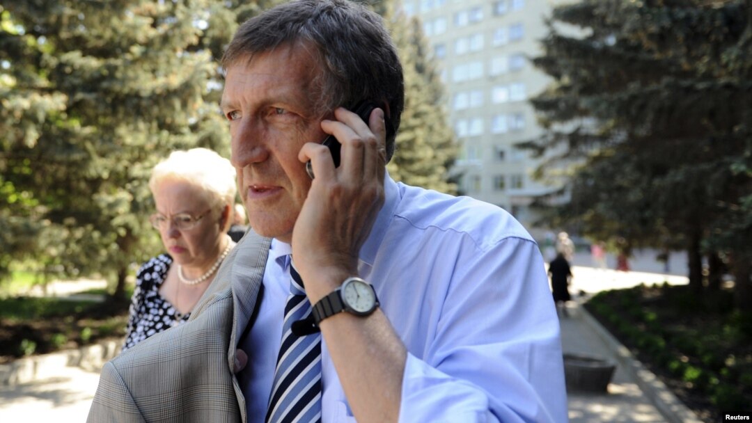 German doctor Lutz Harms outside the hospital in Kharkiv