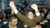 Михаил Саакашвили во время Революции роз, 2003 год