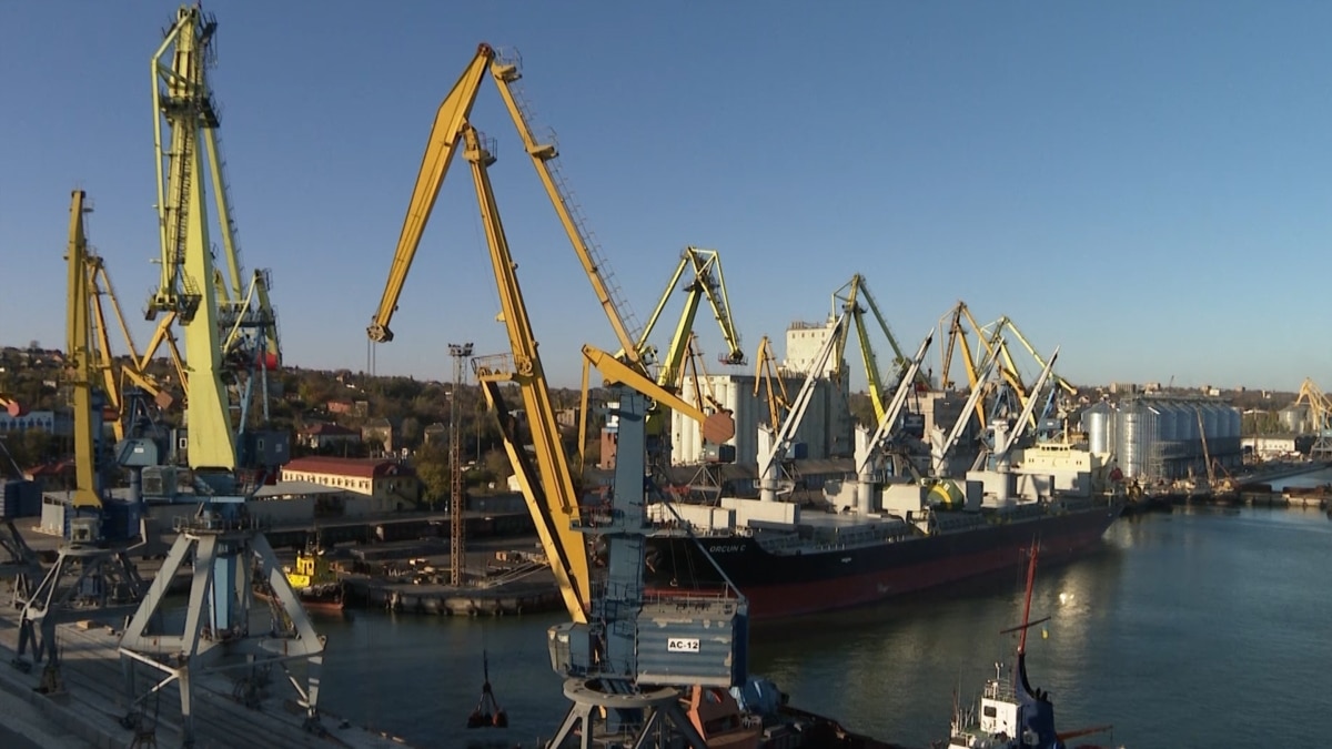 Ukraine's Mariupol Port Struggles To Stay Afloat Amid Russian 'Hybrid War'