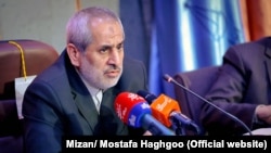 Iran -- Prosecutor General of Tehran Abbas Jafari-Dolatabadi, in a meeting in Tehran on Sunday April 29, 2018.