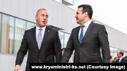 Премиерот Зоран Заев со косовскиот премиер, Рамуш Харадинај. 