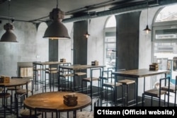 The interior of the Citizen restaurant in St. Petersburg