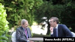 O budućim zadacima: Johanes Han i Aleksandar Vučić