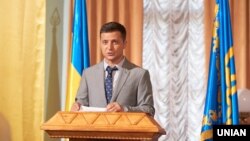 Владимир Зеленский на съемках сериала «Слуга народа»