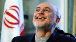 Iranian nuclear chief Ali Akbar Salehi reacts as he speaks to Reuters during an interview in Brussels, November 27, 2018