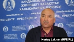 Ерлан Балтабай на пресс-конференции в Алматы. 3 октября 2019 года.