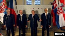 Претседателите на Чешка, Словачка, Србија и Хрватска