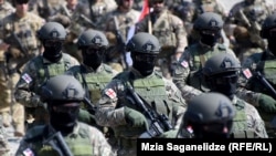 Грузинские военные на учениях НАТО, 2020 год