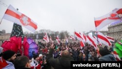 Белорусија - протест во Минск против интеграција на Белорусија и Русија. 21.12.2019.