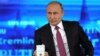 Russian President Vladimir Putin speaks during the call-in show on June 15. 