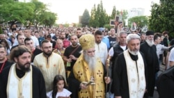 Mitropolit Amfilofije na litiji u Podgorici, 14. jun