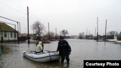 The floods were caused by melting snow and heavy rain