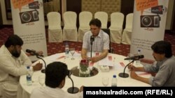 Pakistan--Tribal candidates in a debate arranged by Radio Mashaal in Islamabad on April 27, 2013.