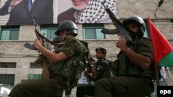 نیروهای پلیس فلسطین در جریان یک رژه