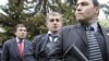 Mihai Saakashvili însoţit de bodyguards