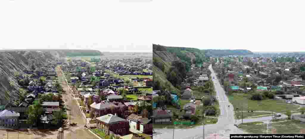 Tobolsk, Russia, seen from the town&#39;s cathedral. 1912/2012