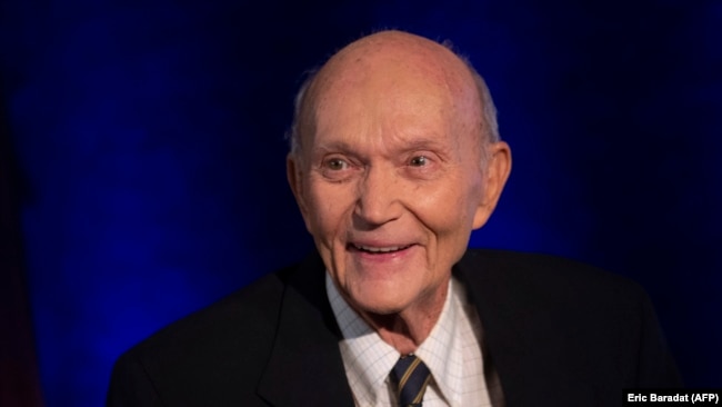 Majkl Kolins u Pres klubu u Vašingtonu, 15. april 2019.