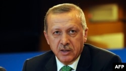 Түркия премьер министрі Режеп Тайып Ердоған. Брюссель, 21 қаңтар 2014 жыл.