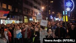 Protest 'Stop krvavim košuljama' u Beogradu 8. decembra 2018.