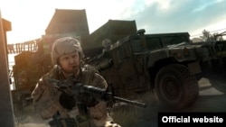 A screenshot from the video game Operation Flashpoint: Red River, which is set in Tajikistan