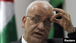 Chief Palestinian negotiator Saeb Erekat said Palestinians were "determined" to give the latest peace effort "every chance it deserves."