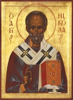 Типовий образ (на іконах) архієпископа Миколая Мирлікійського