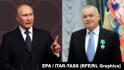 Владимир Путин и Дмитрий Киселев