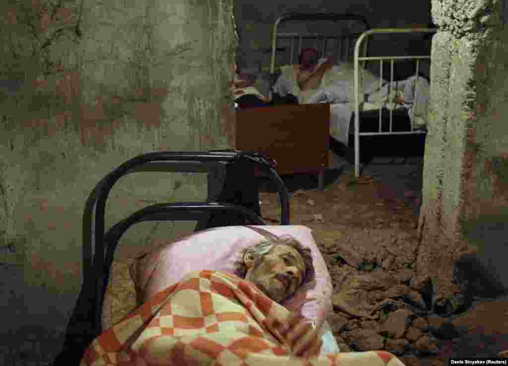 Цхинвалидегі госпитальда жатқан адамдар, Оңтүстік Осетия. 10 тамыз 2008 жыл.
