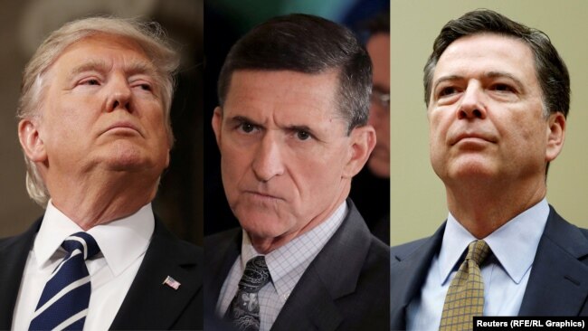 Trump, Flynn dhe Comey.