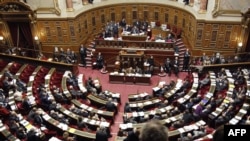 France -- General view taken during a debate on the government's pension reform at the Senate, Paris, 21Oct2010