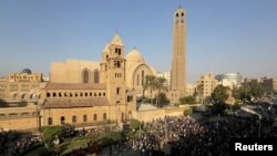 Catedrala coptă de la Cairo, după explozia din decembrie 2016