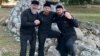 Спикер чеченского парламента Магомед Даудов (справа), глава Чечни Рамзан Кадыров (в центре) и депутат Госдумы РФ от Чечни Адам Делимханов